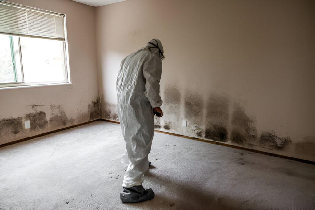 Mold on wall needing mold removal in Van Nuys, CA
