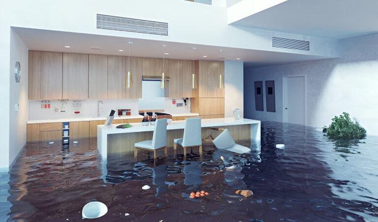 Flooded home needing water damage restoration in Van Nuys, CA