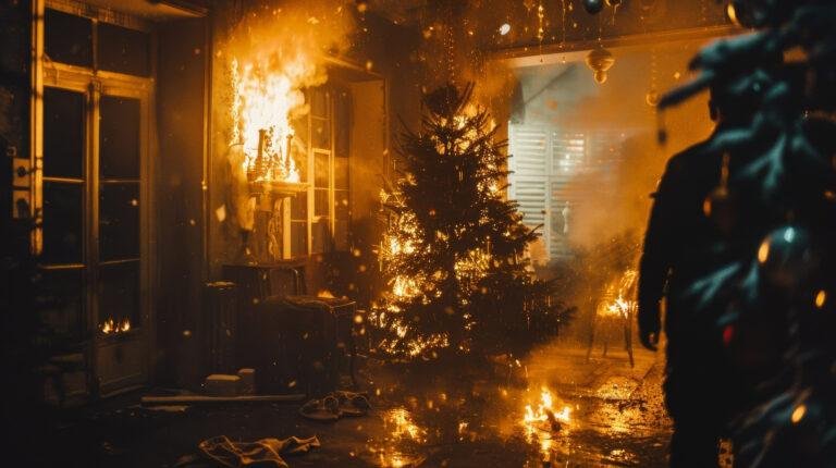 Fire near home needing fire damage restoration in Burbank, CA