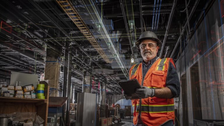 Commercial HVAC contractor inspecting mechanical systems in Los Angeles